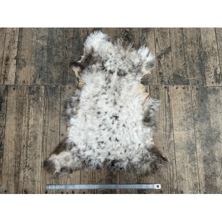 Peau de mouton lainé beige - CHOIX ÉCART - D - Cuir en Stock