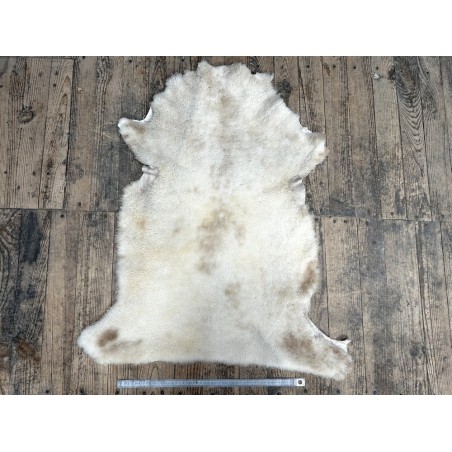 Peau de mouton lainé beige - CHOIX ÉCART - E - Cuir en Stock