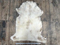 Peau de mouton lainé beige - CHOIX ÉCART - E - Cuir en Stock