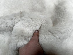 Peau de mouton lainé beige - CHOIX ÉCART - F - Cuir en Stock