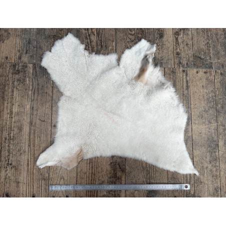 Peau de mouton lainé beige - CHOIX ÉCART - G - Cuir en Stock