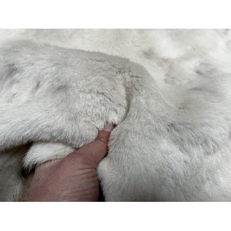 Peau de mouton lainé beige - CHOIX ÉCART - H - Cuir en Stock