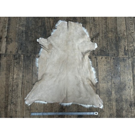 Peau de mouton lainé beige - CHOIX ÉCART - H - Cuir en Stock