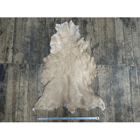 Peau de mouton lainé beige - CHOIX ÉCART - I - Cuir en Stock