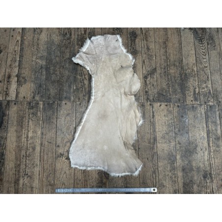 Peau de mouton lainé beige - CHOIX ÉCART - J - Cuir en Stock