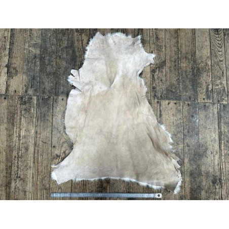 Peau de mouton lainé beige - CHOIX ÉCART - K - Cuir en Stock