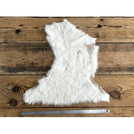 Peau de mouton lainé beige - CHOIX ÉCART - E - Cuir en Stock