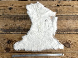 Peau de mouton lainé beige - CHOIX ÉCART - E - Cuir en Stock