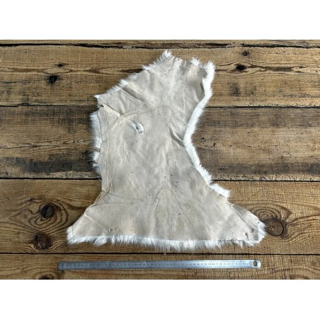 Peau de mouton lainé beige - CHOIX ÉCART - E - Cuir en Stock