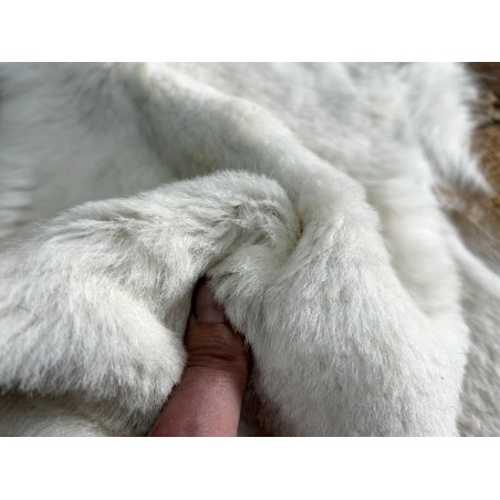 Peau de mouton lainé beige - CHOIX ÉCART - E - Cuir en Stock