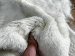 Peau de mouton lainé beige - CHOIX ÉCART - E - Cuir en Stock