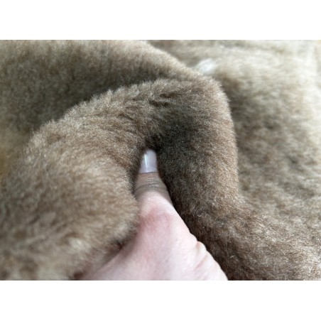Peau de mouton lainé - CHOIX ÉCART - N - Cuir en Stock