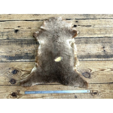 Peau de mouton lainé - CHOIX ÉCART - N - Cuir en Stock