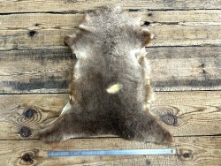 Peau de mouton lainé - CHOIX ÉCART - N - Cuir en Stock