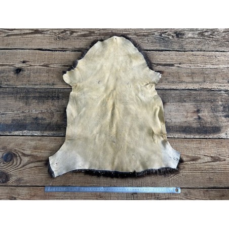 Peau de mouton lainé beige - CHOIX ÉCART - S - Cuir en Stock