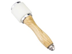 Maillet de frappe en polyéthylène et manche bois – 590 g - Cuir en Stock