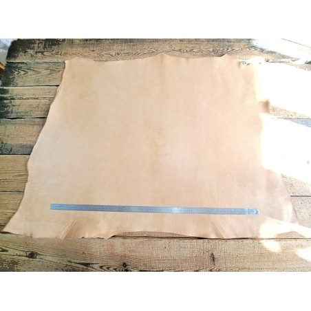 Collet de cuir de vache naturel – Tannage végétal 2ᵉ choix