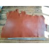Collet de vache tannage végétal lisse - Brun roux - Cuir en Stock