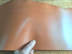 Bande de collet tannage végétal lisse - Cognac