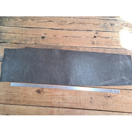 Morceau de collet végétal - Taupe - Cuir en Stock