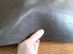 Morceau de collet végétal - Taupe - Cuir en Stock