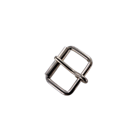 Boucle de ceinture à rouleau - Nickelé - 25mm - Cuir en Stock
