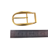 Boucle demi-ovale - laiton - 25 mm - Cuir en Stock