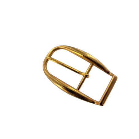 Boucle demi-ovale - laiton - 25 mm - Cuir en Stock