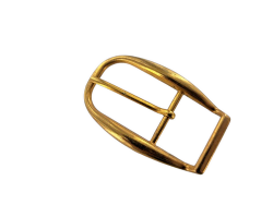 Boucle demi-ovale - laiton - 25 mm - Cuir en Stock