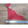 Morceau de cuir de requin - Rouge - maroquinerie - Cuir en Stock