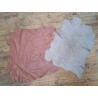 Lot de 2 peaux de cuir d'agneau et de chèvre - G - Cuir en Stock