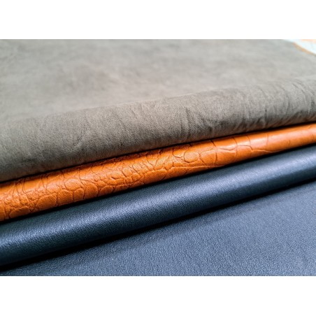 Lot de 3 peaux de cuir stretch - Cuir en Stock