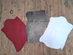 Lot de 3 peaux de cuir stretch - Cuir en Stock