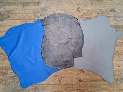 Lot de 3 peaux de cuir stretch - Cuir en Stock