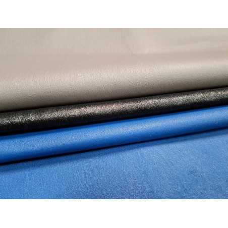 Lot de 3 peaux de cuir stretch - Cuir en Stock