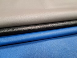 Lot de 3 peaux de cuir stretch - Cuir en Stock