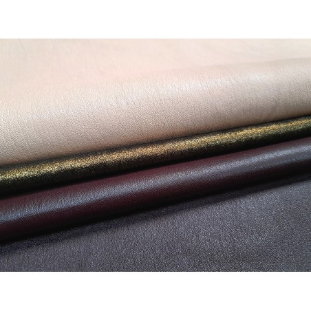 Lot de 3 peaux de cuir stretch - Cuir en Stock