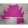 Demi-peau de cuir de taurillon - Rose fuchsia - Cuir en Stock