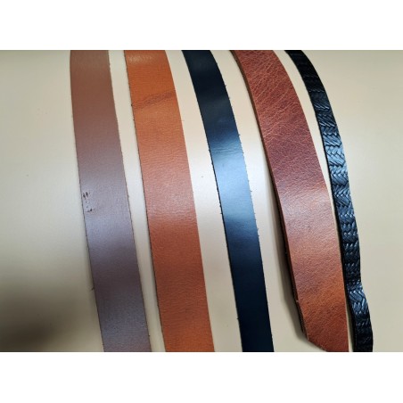 Lot de 5 bandes de cuir classique ou à effet - 2ème choix