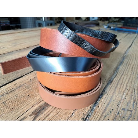 Lot de 5 bandes de cuir classique ou à effet - 2ème choix