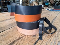 Lot de 5 bandes de cuir classique ou à effet - 2ème choix