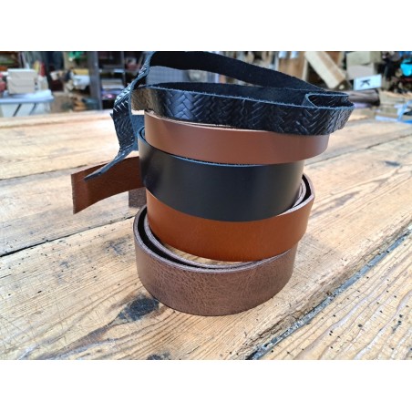 Lot de 5 bandes de cuir classique ou à effet - 2ème choix