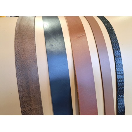 Lot de 5 bandes de cuir classique ou à effet - 2ème choix