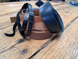 Lot de 5 bandes de cuir classique ou à effet - 2ème choix