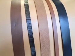 Lot de 5 bandes de cuir classique ou à effet - 2ème choix