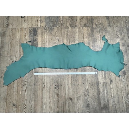 Flanc de vache – Cuir vert mat – Tannage minéral – Souple & élastique - 2ᵉ choix - Cuir en Stock