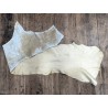 Flanc de vache – Cuir crème – Tannage minéral – Souple & élastique - 2ᵉ choix - Cuir en Stock