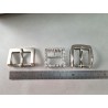 LOT de 3 boucles de ceinture - G - Nickelé - 20mm / 25mm / 30mm