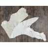 Flanc de vache – Cuir ivoire mat – Tannage minéral – Souple & élastique - 2ᵉ choix - Cuir en Stock