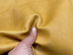 Flanc de vache – Cuir couleur miel – Tannage minéral – Souple & élastique - 2ᵉ choix - Cuir en Stock